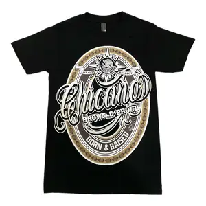 Chicano Brown and Proud T-Shirt for Men - 100% Cotton Pre-Shrunk Tee - Tshirt, Underwear