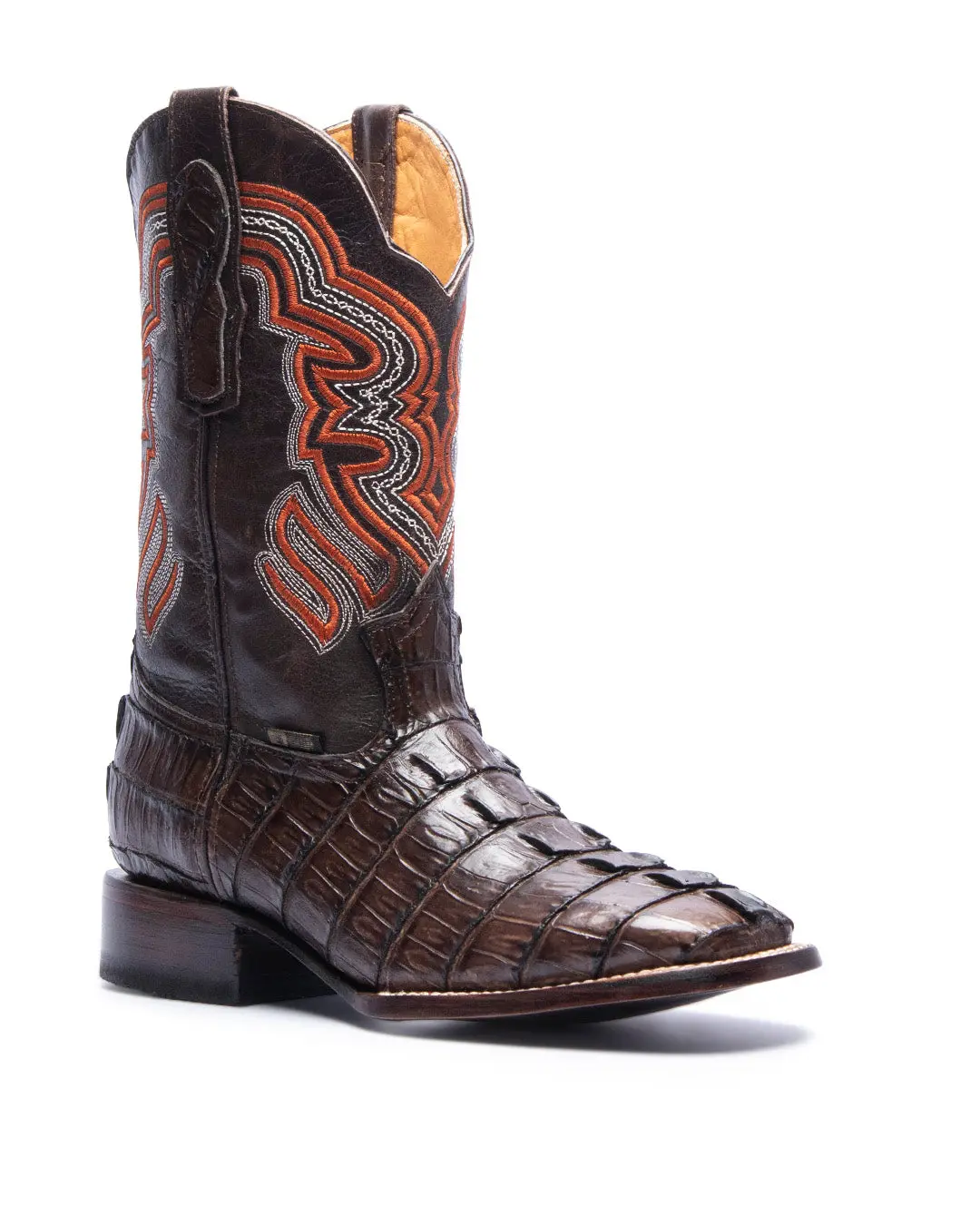 JP Western Boots - Brown Coco Cola Texture Embossed