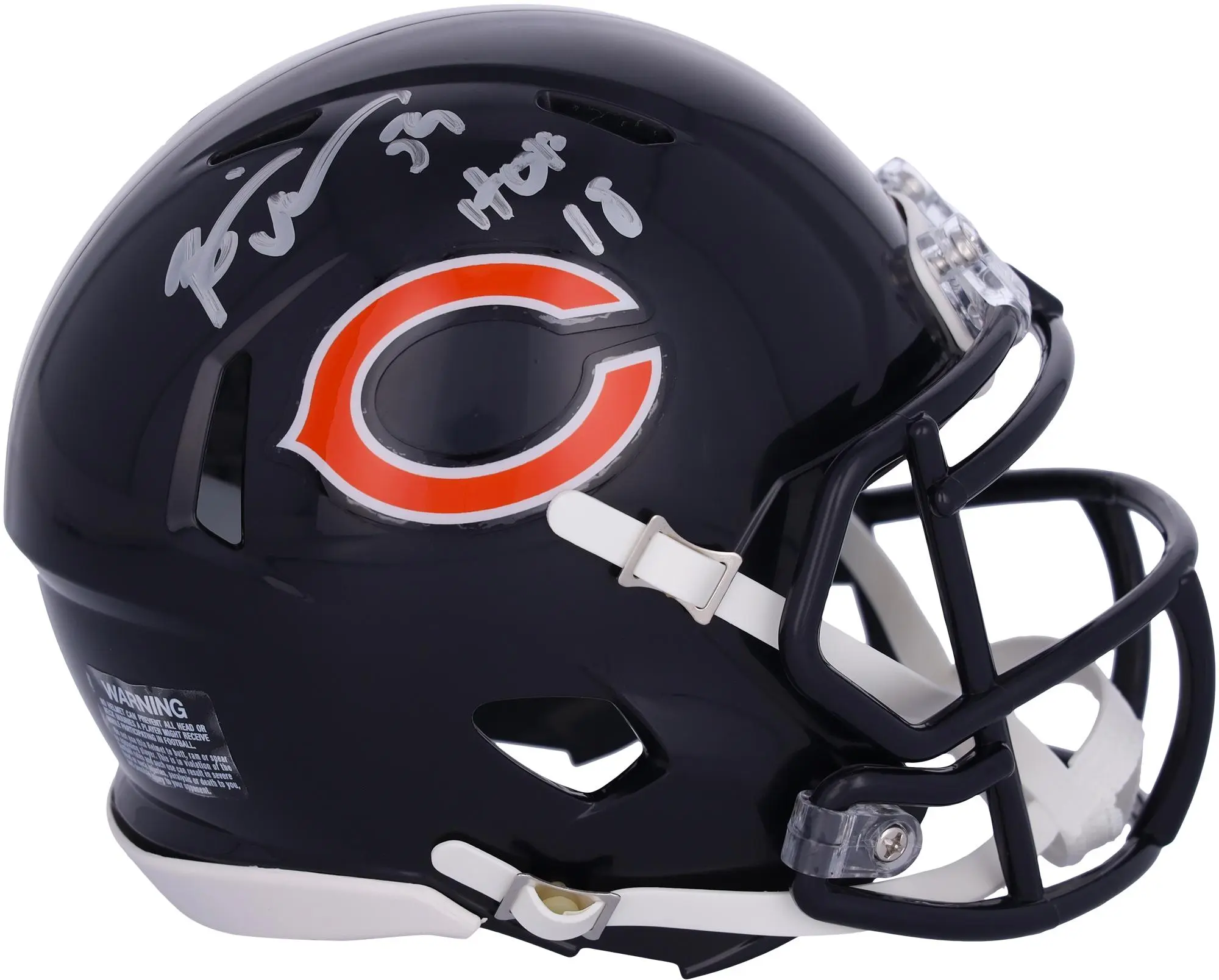 Brian Urlacher Chicago Bears Autographed Riddell Speed Mini Helmet with "HOF 2018" Inscription - Fanatics Authentic Certified
