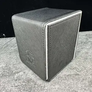 Sage's Premium Deck Storage Box for TCG, Dice, 105mm x 95mm x 82mm