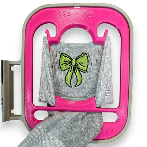 Sock Hoop Embroidery Aid Insert: Fits Brother / Baby Lock 4x4 Hoops SA432