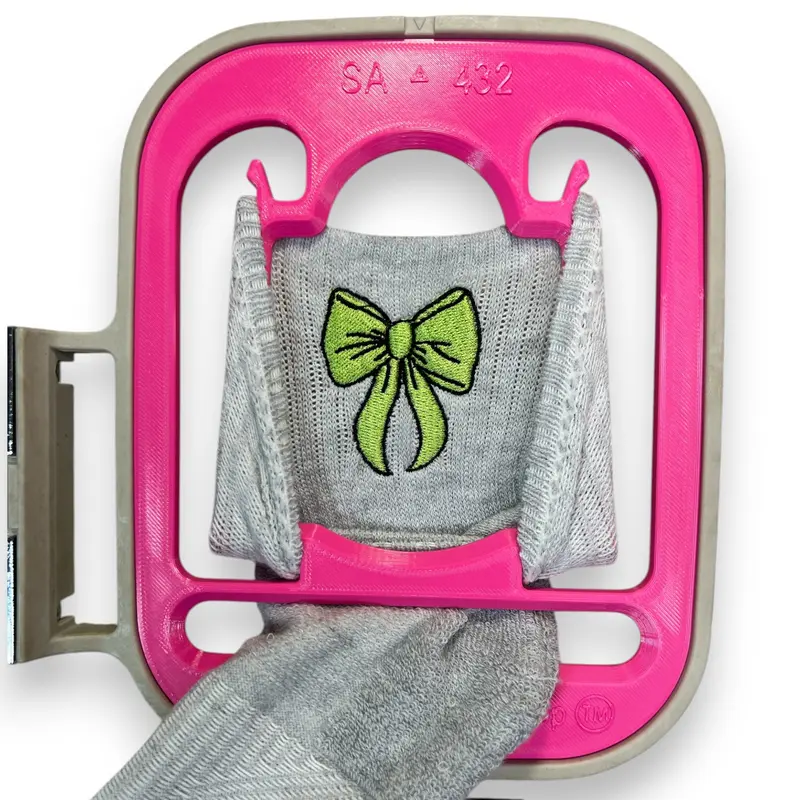 Sock Hoop Embroidery Aid Insert: Fits Brother / Baby Lock 4x4 Hoops SA432