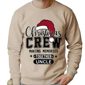 Christmas Family Crewneck Sweatshirt, Matching Group Holiday Sweatshirt, Making Memories Together, Uncle Sweatshirt, High Quality - Unisex Cotton Fabric