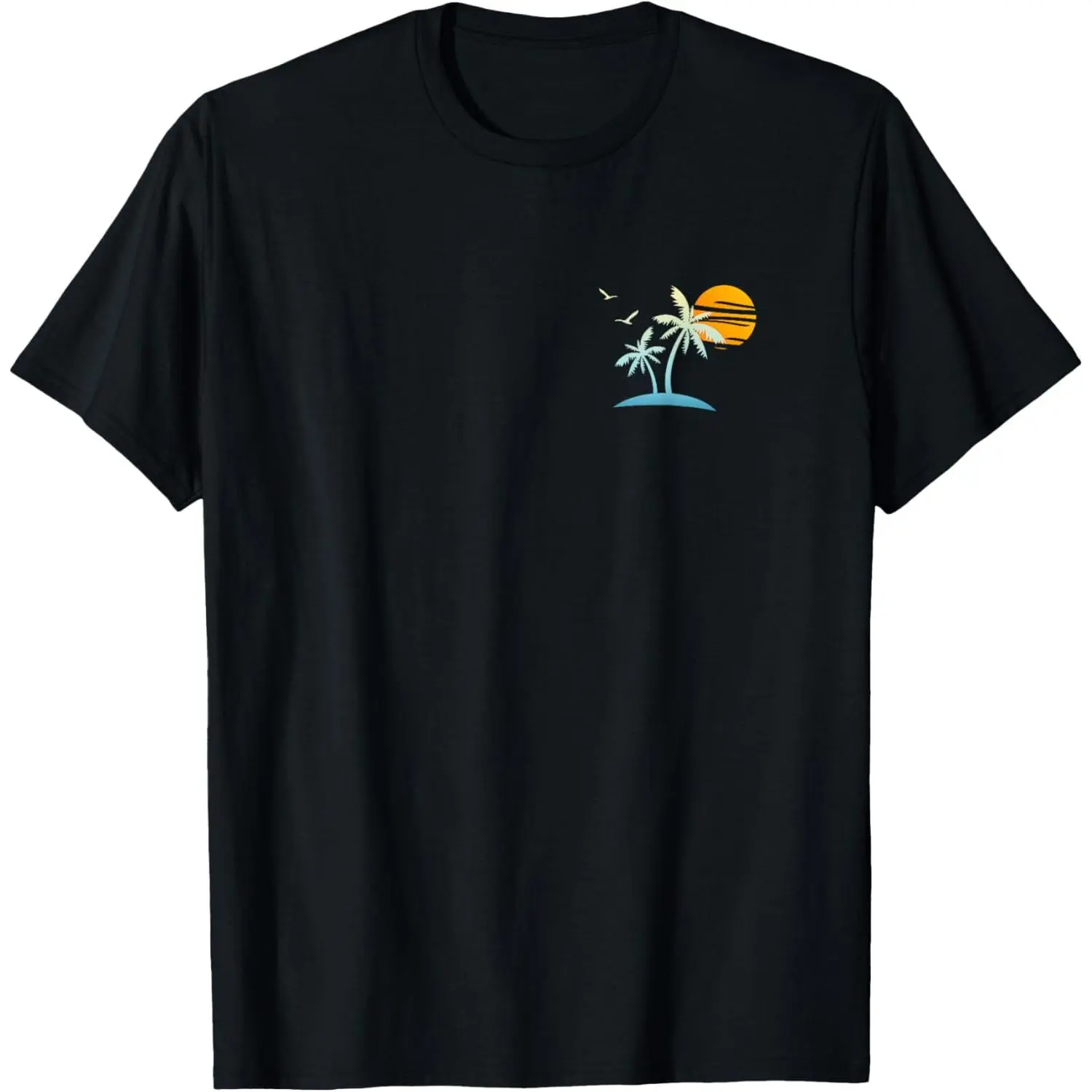 Men's Sailboat Graphic T-Shirt in Soft 100% Cotton Fabric - Streetwear Crewneck with Front & Back Print for Sports & Travel, Tshirt, Menswear, Natural