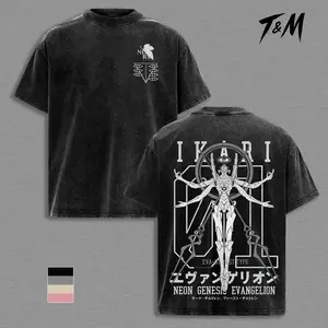 Evangelion Eva-01 Awakened Vintage Washed T-Shirt, Graphic Anime Tee, Retro NERV Streetwear Oversized Shirt, Shinji Ikari Aesthetic Manga Apparel