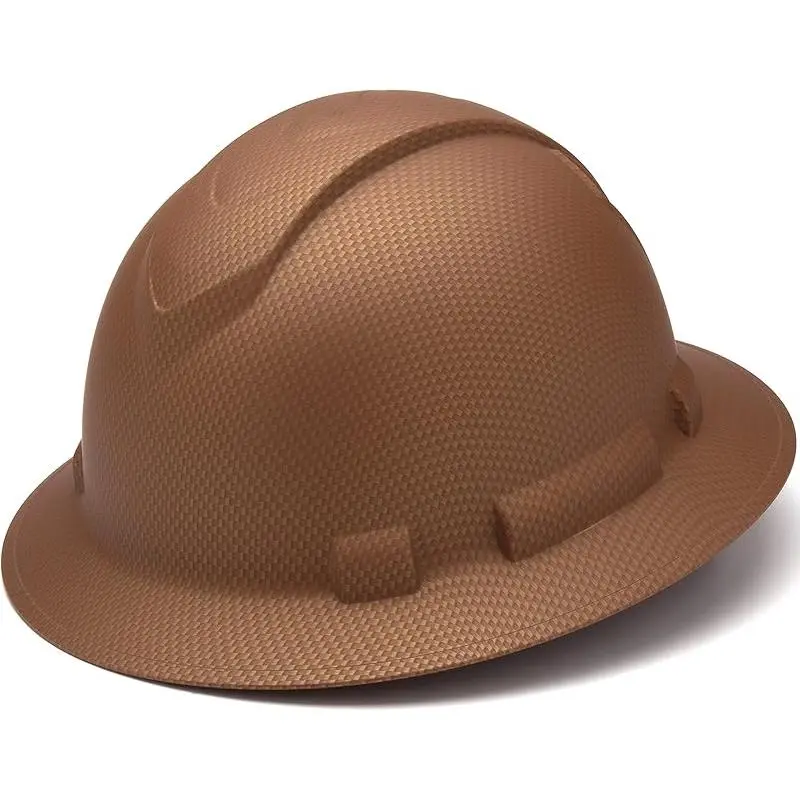 ANSI Z89.1 Certified Full Brim Hard Hat, 4-Point Ratchet Suspension (Convertible to 6-Point), ABS Material, Extreme Temp Resistant (-22°F to 140°F), Replaceable Padding, Matte Black Graphite Pattern for Construction Work, Year-Round Outdoor Use, Construct