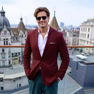 Newfashionmen'sbusinesscasualsuitslim-fittingsmallblazer