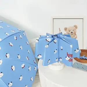 Cute Cat Sunshade Umbrella for Women Sun Rain Protection