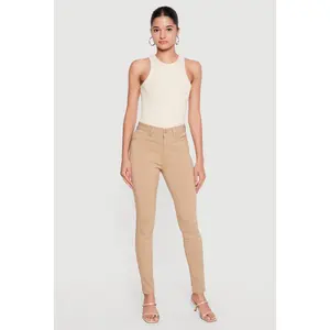 Solid Hyper Stretch Skinny Pants