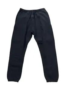 Men's Sweatpants Black Stretch Limo Cotton , Soft Casual Workout Joggers with Elastic Waist