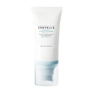 SKIN1004 Centella Hyalu-Cica Water-Fit Sun Serum Original Korean Formulation SPF 50+PA++++, Lightweight Sunscreen for Daily Use, Travel Essentials, Korean Sunscreen, No White Cast, Watery and Creamy Texture, Korean Skin Care, Sunscreen for Sensitive Skin