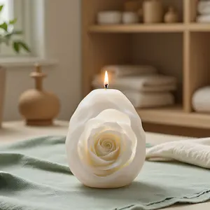 Rose Ball Aromatherapy Candle Silicone Mold DIY Three-Dimensional Rose Ball Shaped Fragrance Ornament Baking