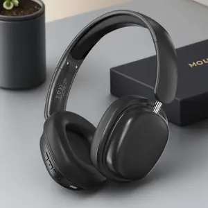 Wireless Foldable Headphones, Portable Bluetooth-compatible Headphones with Detachable Mic, Noise Cancelling Headphones for Travel Office Learning Game, Audio