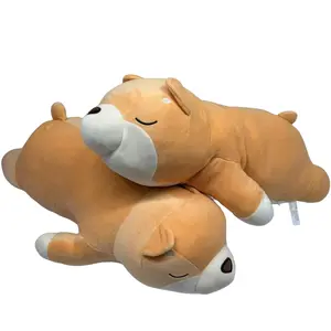 Cute Corgi Plush Toy, Soft PP Cotton Filled Sofa Pillow, Ideal Gift for Kids Bed Sleep Barrier, Pet Companion Nest