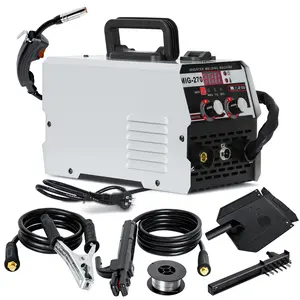 3 in 1 MIG Welders Inverter, 110V MIG Welding Machine MIG Welders Gasless TIG Welders Flux Core Welders Multi Process Welding Machine with Large LED Digital Display US
