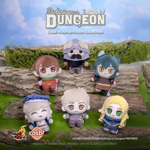 Hot Toys Delicious in Dungeon Plush Keychain Laios Marcille Collection BackPack Pendant Blind Box Christmas Mysterious Gifts