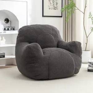 Bean Bag Chair with Filler, Bean Bag Sofa with Tufted Soft Stuffed Filling, Fluffy and Lazy Sofa, Comfy Cozy BeanBag Chairs with Memory Foam for Dorm, Apartment, Living Room    RR