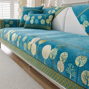 1pc sofa cover Bohemian Schneier sofa cushion, light luxury and high-end all season universal anti slip, furniture protection set, bedroom, office, living room home decoration, machine washable