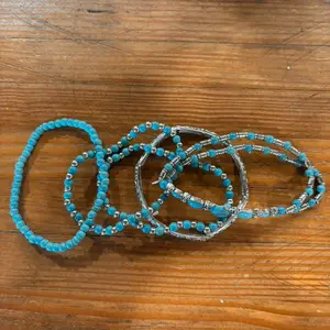 Fashion jewelry bracelet set-stretchy-turquoise color