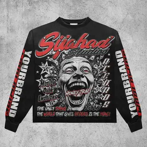 Vintage Graphic"MONEY TRAP" Tops Sweatshirt streetwear, Y2K style  Casual Cotton Classic Crewneck DesignSweatshirt