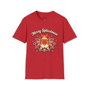 Merry Splootmas Corgi T-Shirt — Cute Holiday Tee