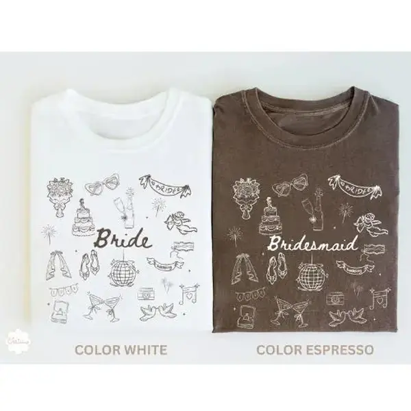 Comfort Color Bridal Party T-Shirt, Bridesmaid Proposal Gift, Maid Of Honor Tee, Bachelorette Party Shirt, Wedding Party Tee, Bride To Be, Full Sizes