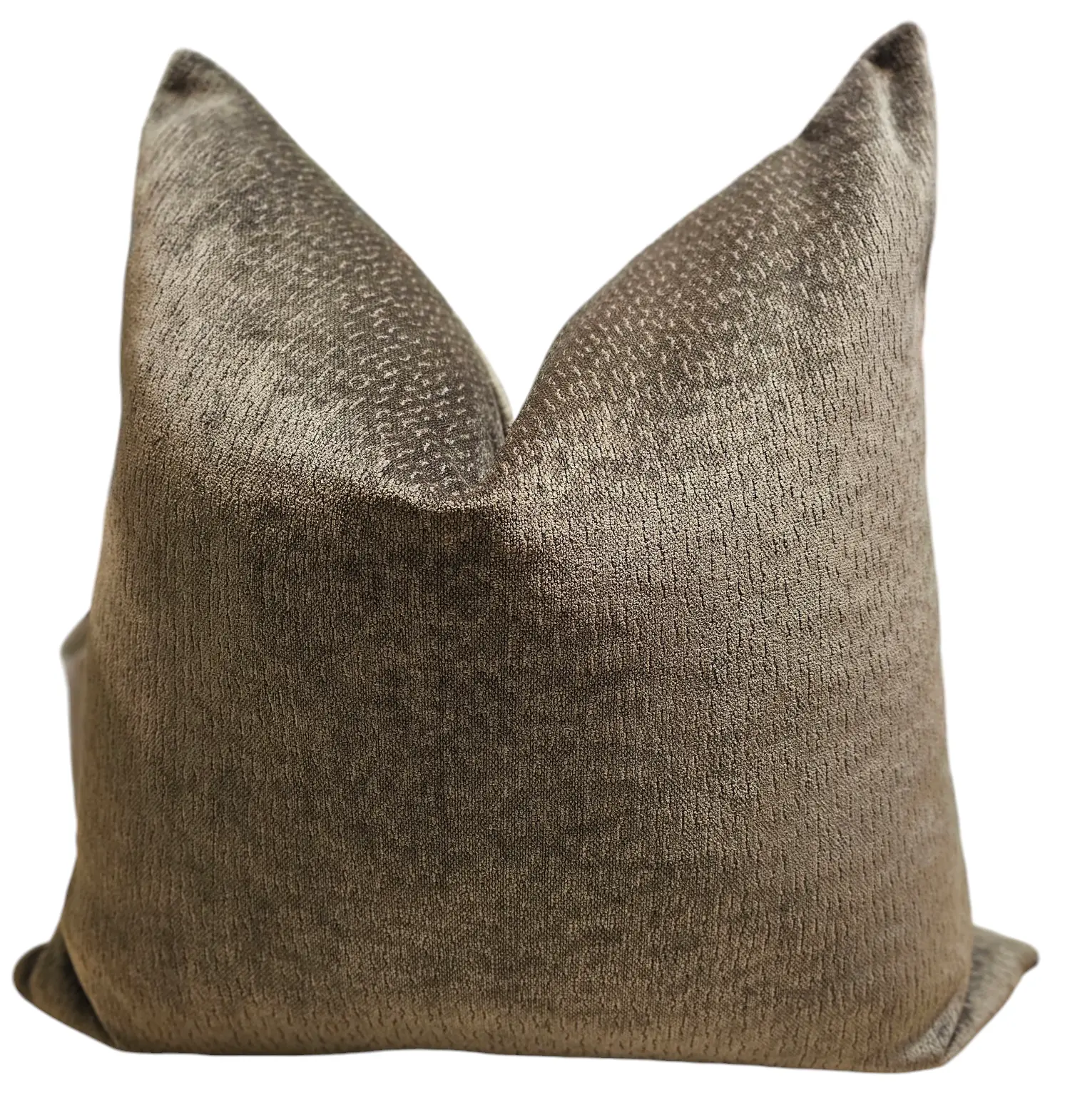 SOAKED BROWN PILLOW - Soft Fabric with Curved Top, Ideal for Comfort and Support