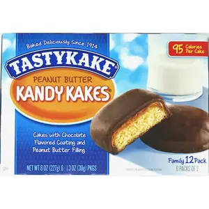 Tastykake Chocolate Peanut Butter Kandy Kakes - Pack of 2 Dessert