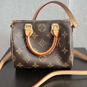 Pre-owned Louis Vuitton LV leather Crossbody Bags Speedy Nano monogram [ Vault ]