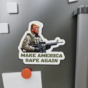 Make America Safe Again Military Trump Die-Cut Magnet Decor Vinyl