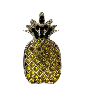 The SnapBliss Pineapple Snap Charm, Yellow, Fun Snap-On Charms for Tumbler Cup Bracelets, Personalize Your Drinkware with Unique, Interchangeable Accessories!