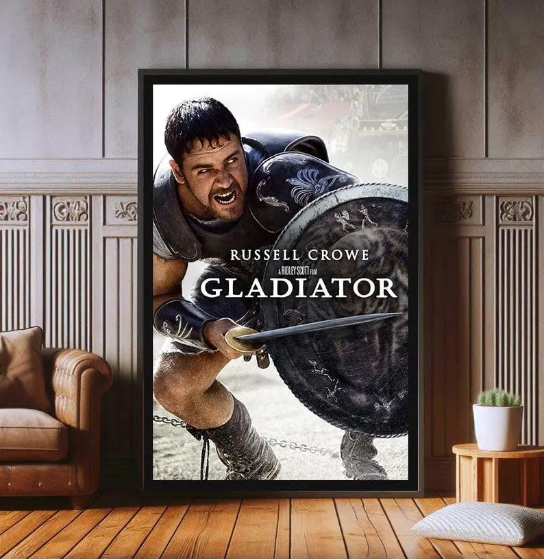 Gladiator Movie Poster, High Quality Paper Print, Popular Poster Prints for Wall Aesthetic Decor, Quality Paper 8x12 to 27x40inch