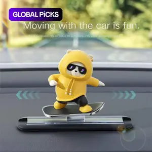 Cartoon Bear Design Car Dashboard Decoration, Cute Car Ornament, Car Interior Accessory, Fun Auto Accessories for Vehicle Aesthetic, Car Desktop Decor #GLOBAL PICKS