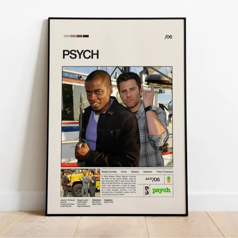 America Psych Art Poster, Contemporary Wall Decor, Modern Home Aesthetic, Interior Decoration Print