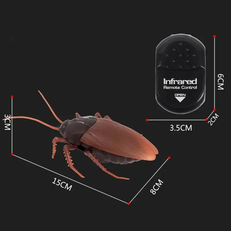 Prank insect toy, scary magic toy, infrared remote control spider and cockroach, animal toy, children's gift remote control toy