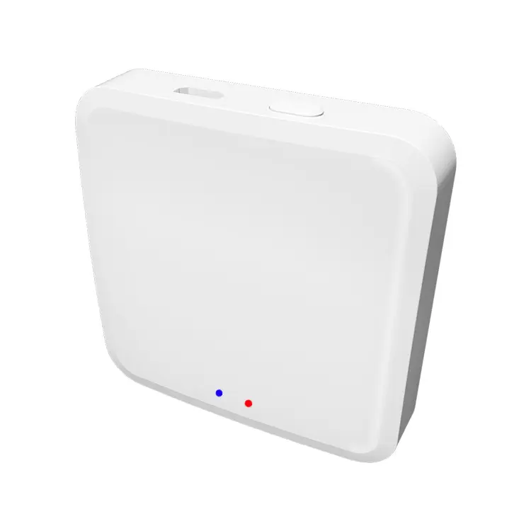 Tuya Square Multi-Mode Smart Home Gateway, Wireless Zigbee 3.0 & Bluetooth Dual-Mode Hub, 59*59mm Indoor Hub for Unified Device Management via Single Tuya Smart App