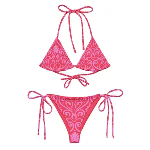Sunkissed Whimsy Recycled Red String Bikini
