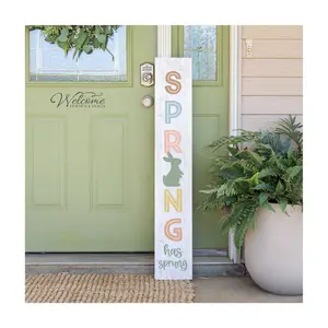 Sincere Surroundings 47" Spring Rabbit Porch Board