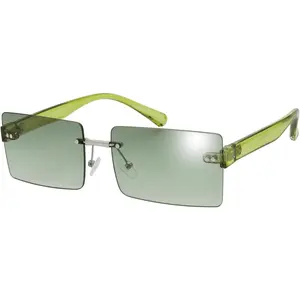 Minimalist Small Rectangular Sunglasses Clear Eyewear - Exquisite Packaging