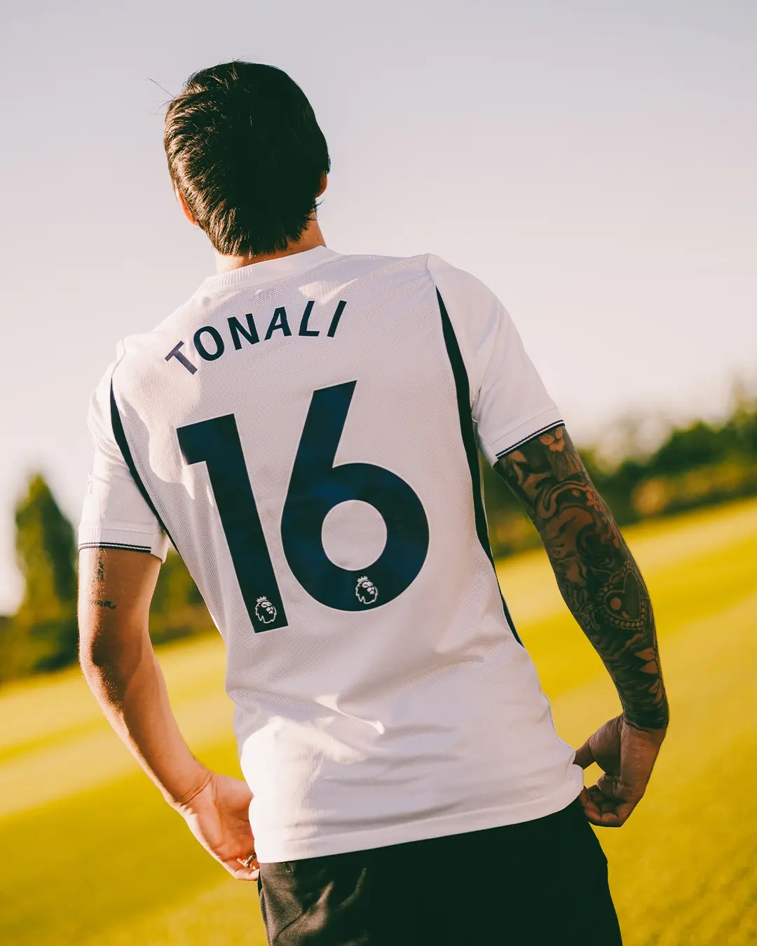 Tonali's home jersey #16 2026-27, club football shirt.