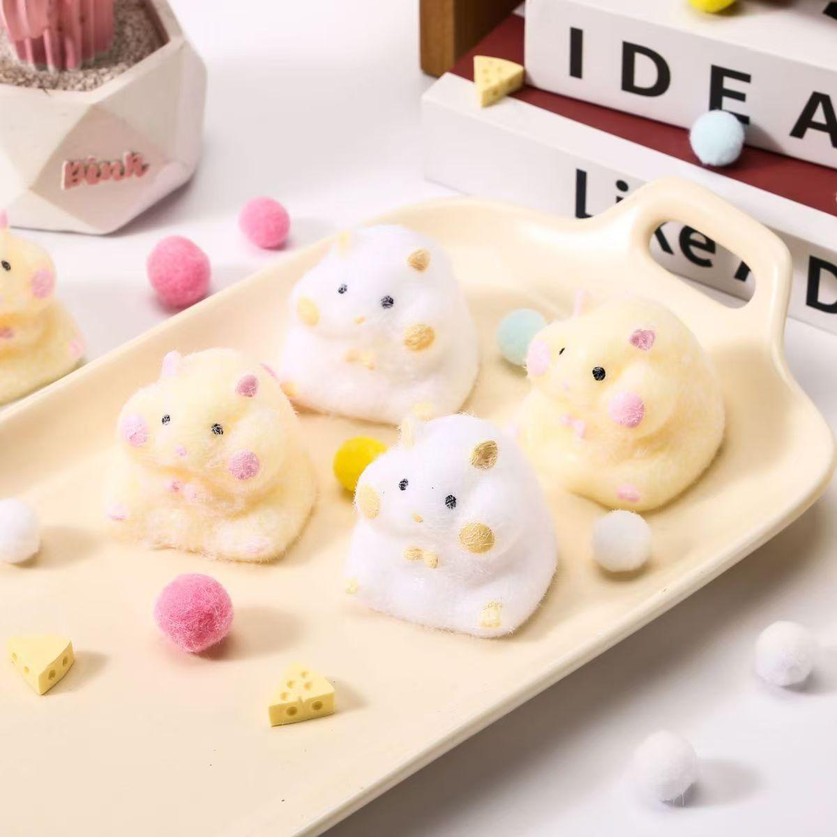 Cute Taba Squishy Hamster Squeeze Toy Cartoon Fidgets Toy Funny Plush Pinch Decompression Toy Stress Relief For Kids Adults Gift