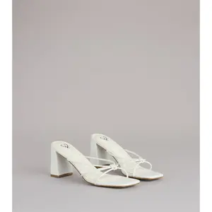 Fashion Fix Knotted Block Heel Mules