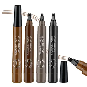 QIUFSSE 3Pcs Ultimate 3-in-1 Brow & Liner Kit | Microblading Pens for Natural Strokes, Waterproof & Double as Eyeliner | All-Day Wear