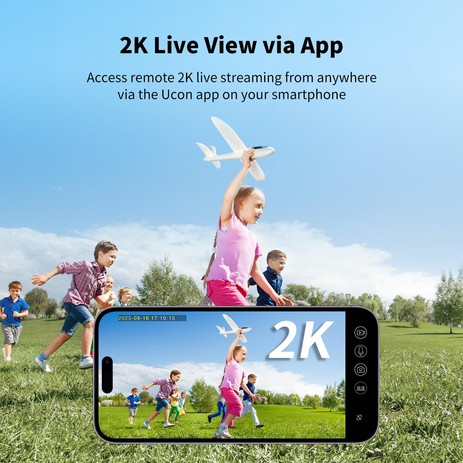 4G LTE Cellular Solar Surveillance Black Security Camera – 2K HD Video 360° View,NoWiFi, Remote APP Controlled,WaterProof,MotionActivated, NightVision, 4GData Card Included (Data refill is required for Unlimited 4G data usage) Connection