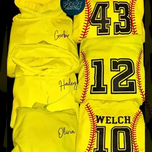 Softball/Baseball custom hoodie Shirts
