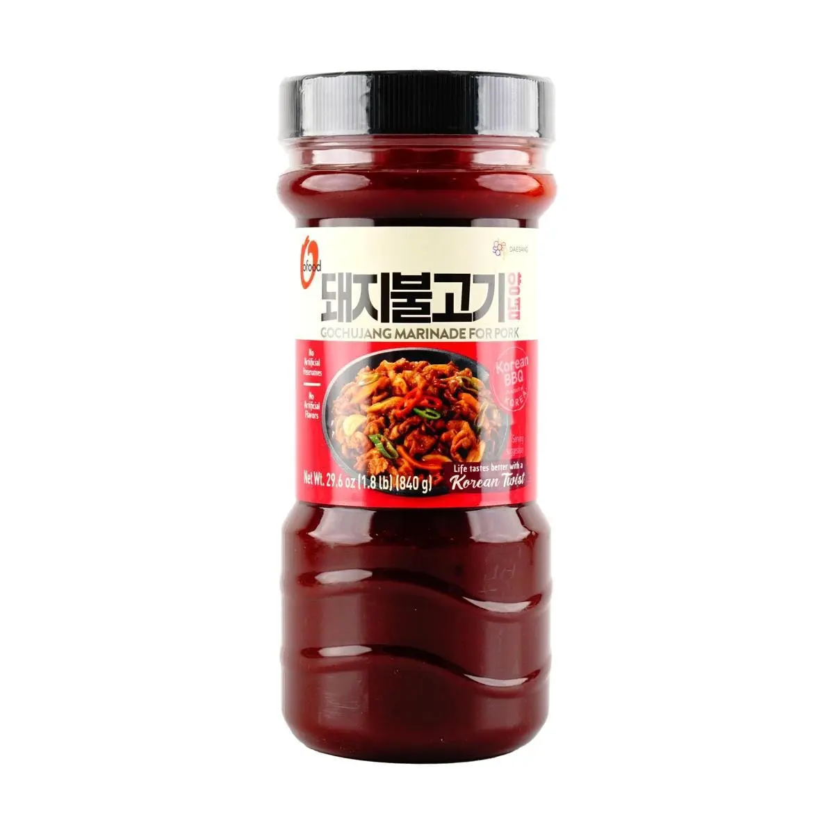 O'Food Gochujang Bulgogi Marinade for Pork - Korean BBQ Sauce, 29.6oz