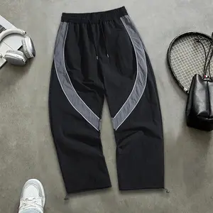 Men’s Summer Straight-Leg Athletic Jogger Pants — Loose Fit for Casual Wear, Fitness, Running, and Walking