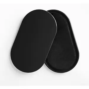 Fitness Slider - Conditioning Sliders - Easy to Use on Carpet - Core and Pilates Exercise Equipment - At Home Workout Gear - 9" long x 5" wide x 0.5" thick - Pack of Two