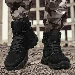 5.AA Men's All-Season High-Top Lightweight Hiking Shoes, multifunctional, equipped with professional wear-resistant rubber soles, suitable for climbing, campicling, daily commuting, and urban streetwear. outdoorfun, Hiking Style Shoes, Trek Shoe