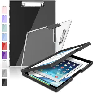 Clipboard with Storage Heavy Duty Cleaview Clip Boards 8.5x11 with Dual Storage Dry Erase Plastic Nursing Clipboard High Capacity Clipboard Folder for Teacher Nurse School & Office Supplies